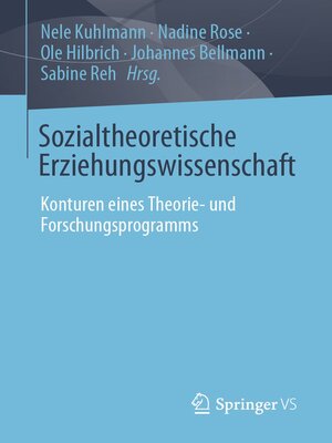 cover image of Sozialtheoretische Erziehungswissenschaft